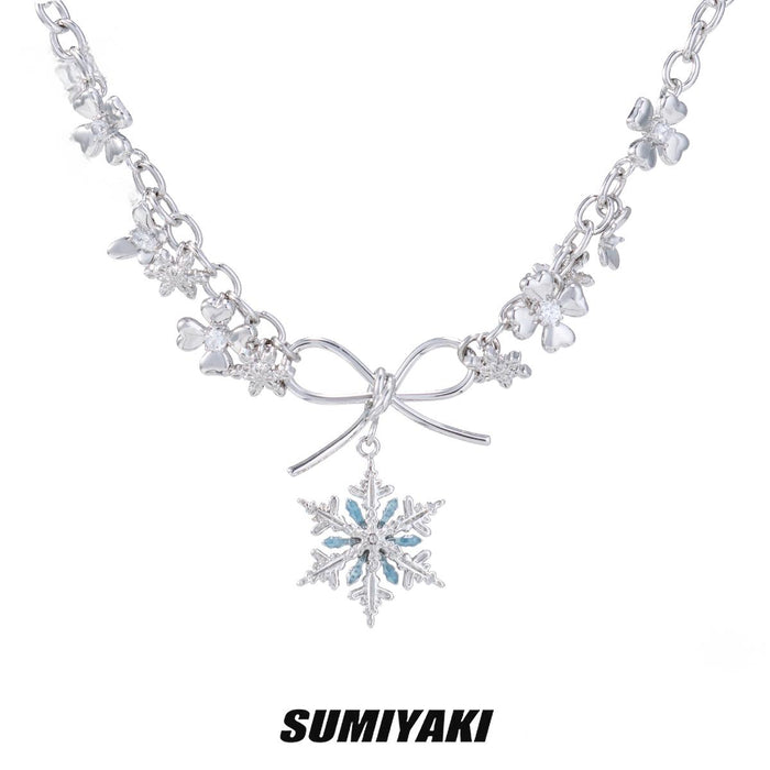 SUMIYAKI Spinning Snowflake Bracelet – Dainty Rotatable Flower Design, Sparkling & Unique Gift for Her