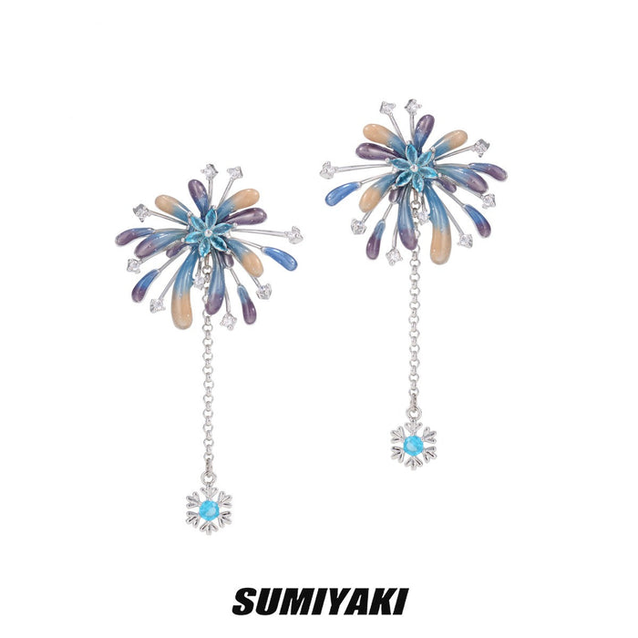SUMIYAKI Starlight Fireworks Earrings – Handmade Firework Studs, Sparkling & Dainty Statement Jewelry