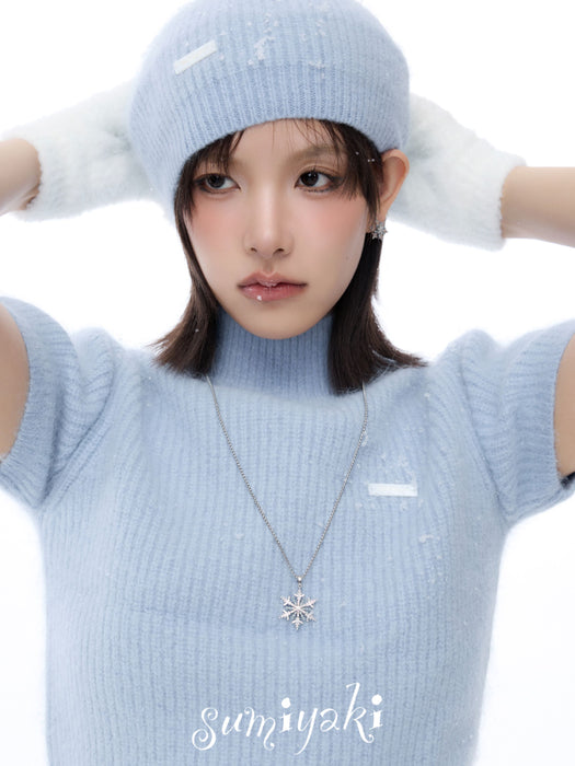 SUMIYAKI Christmas Snowfall Series Snowflake Pendant Necklace – Festive, Sparkling & Elegant Gift Choice