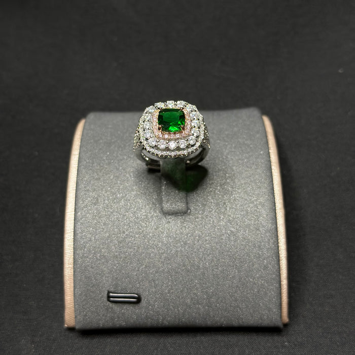 Imitation emerald ring