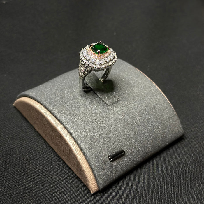 Imitation emerald ring