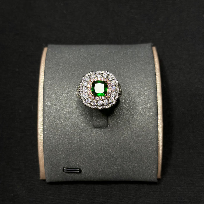 Imitation emerald ring