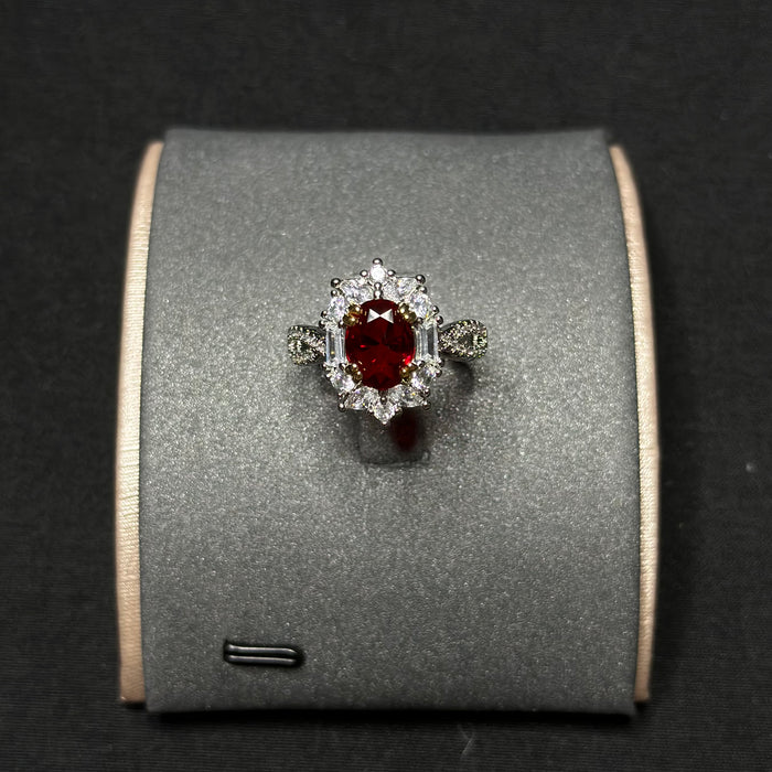 Imitation ruby ring