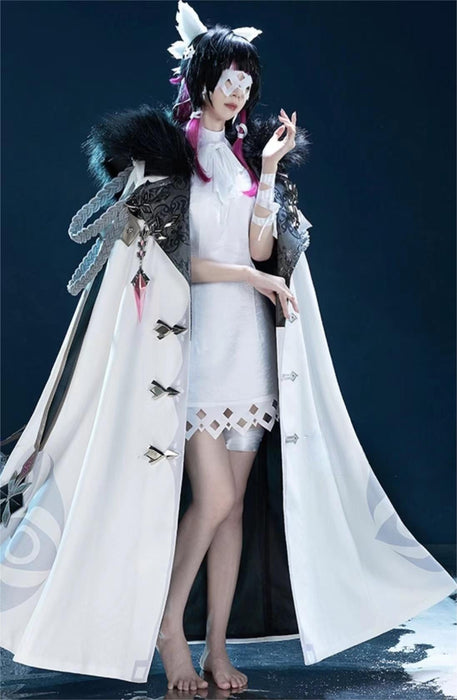 Genshin Impact Eleven Fatui Harbingers Cosplay Costume Cloak