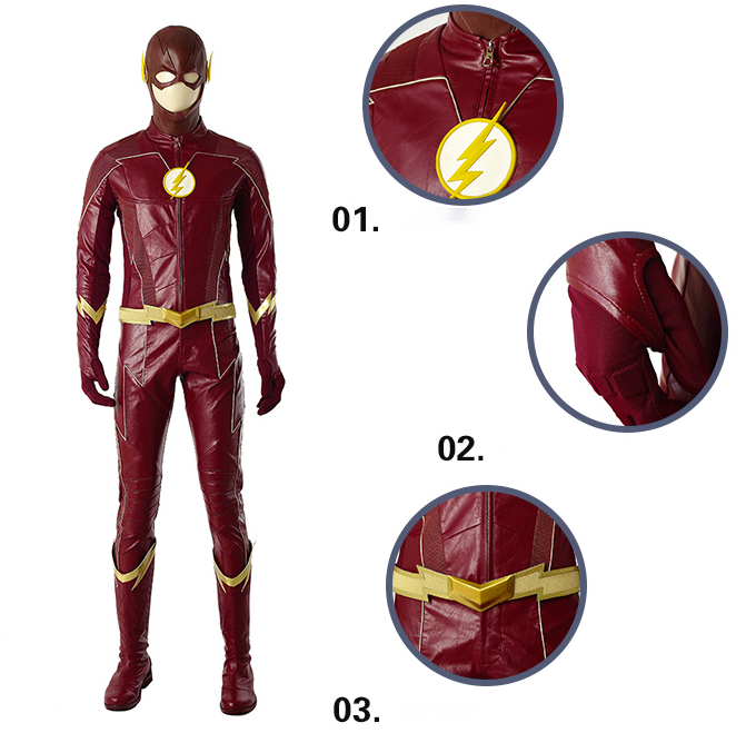 Detective Comics The Flash（Barry Allen） Cosplay Costume/Shoes