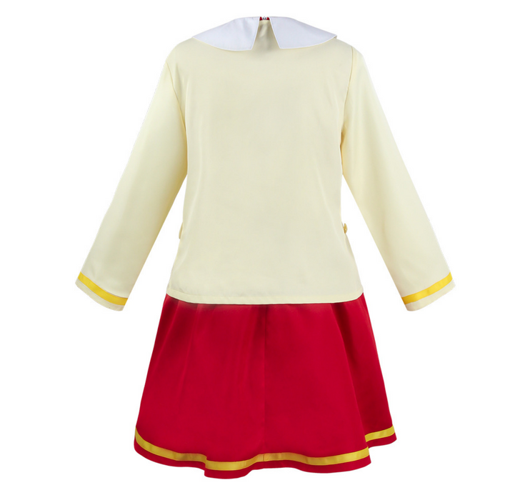 SPY×FAMILY:  Anya Forger Cosplay Costume （Red&Yellow）