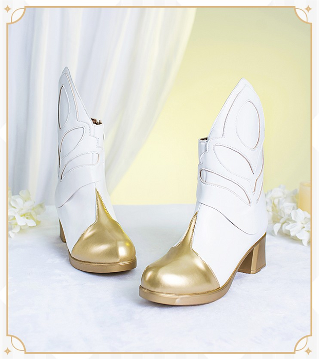 Genshin Impact traveler Lumine Cosplay Shoes