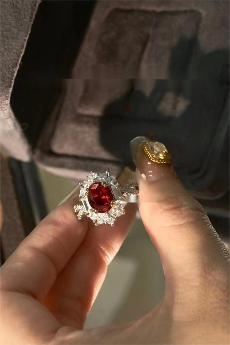 Imitation ruby ring