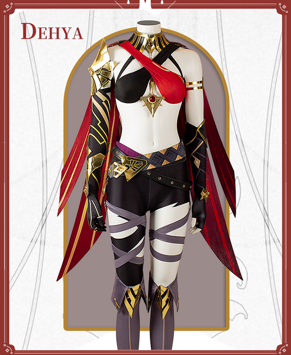 Genshin Impact Dehya Cosplay Costume/Wig