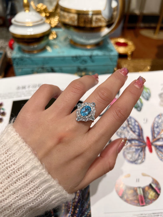 Natural Topaz ring