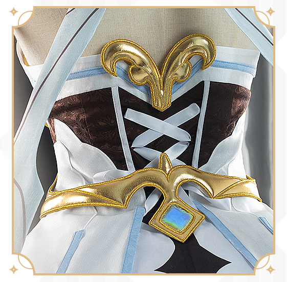 Genshin Impact traveler Lumine Cosplay Costume/Wig