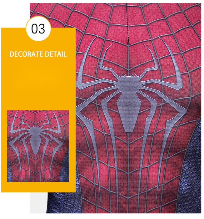 Marvel Comics Spider-Man The Amazing Spider-Man 2 Cosplay Costume