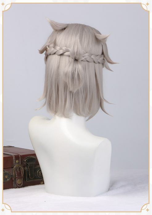 Genshin Impact Albedo Cosplay Costume/Wig