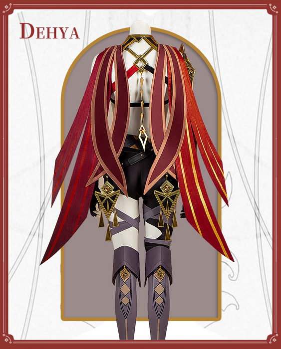 Genshin Impact Dehya Cosplay Costume/Wig