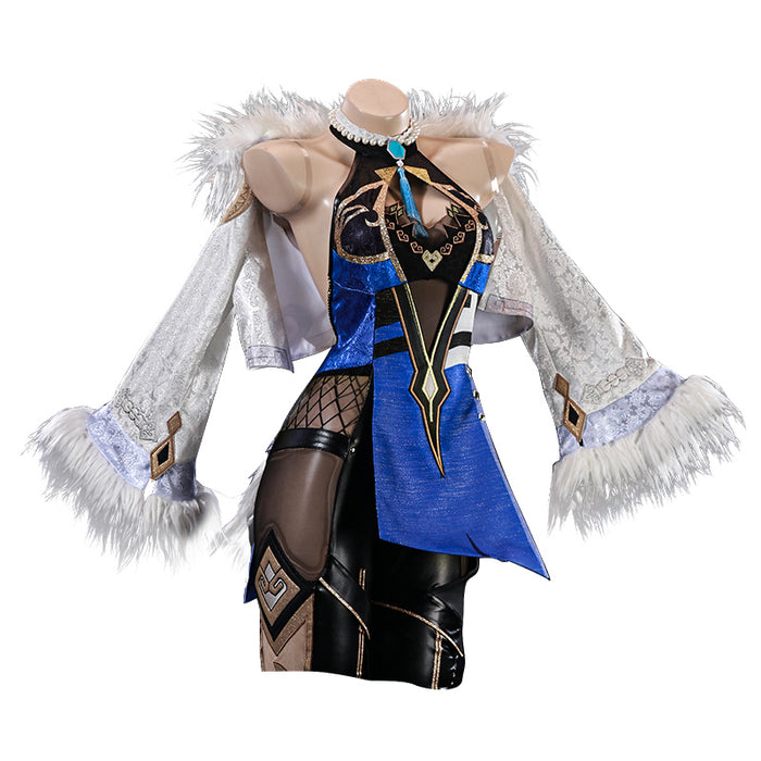 Genshin Impact Yelan Cosplay Costume/Wig