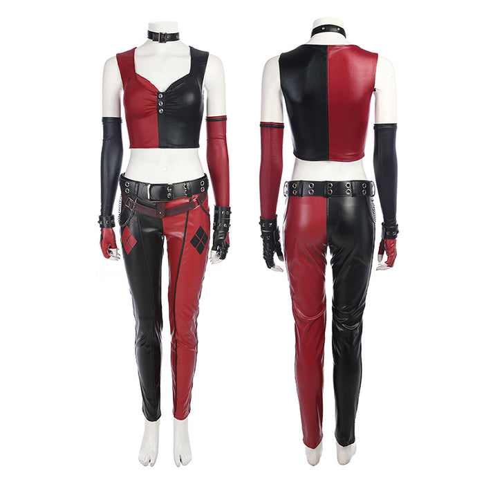 Detective Comics Arkham City Harley Quinn Cosplay Costume/Shoes