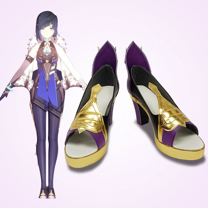 Genshin Impact Yelan Cosplay Shoes