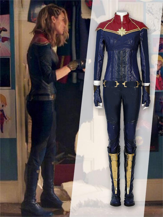 Marvel Comics Captain Marvel Cosplay Costume/Shoes