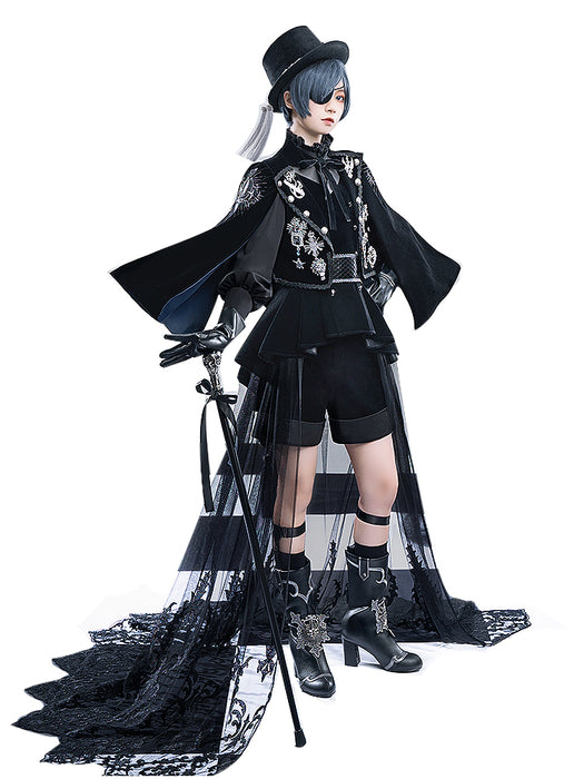 Black Butler Ciel Cosplay Costume/Wig