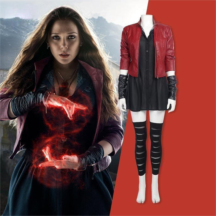 Marvel Comics Scarlet Witch（short） Cosplay Costume