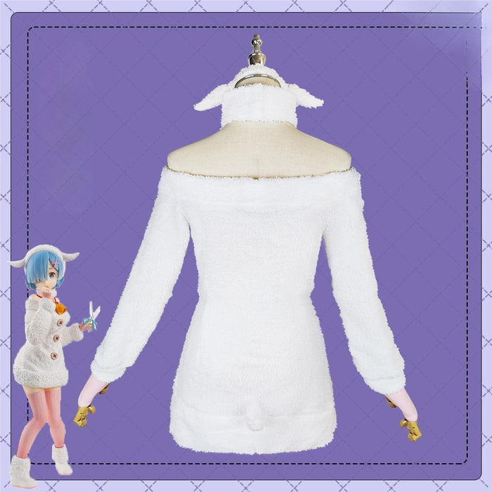 Re:Zero Starting Life in Another World Ram Rem Cosplay Costume（sheep）