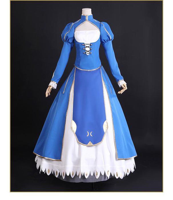 Fate/FGO Saber Altria Pendragon Cosplay Costume/Wig