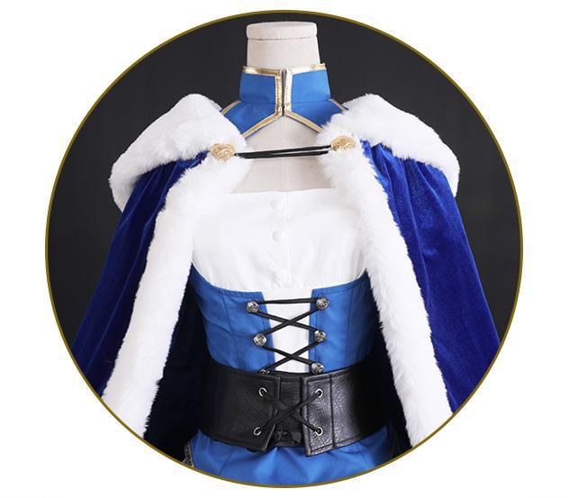 Fate/FGO Saber Altria Pendragon Cosplay Costume/Wig