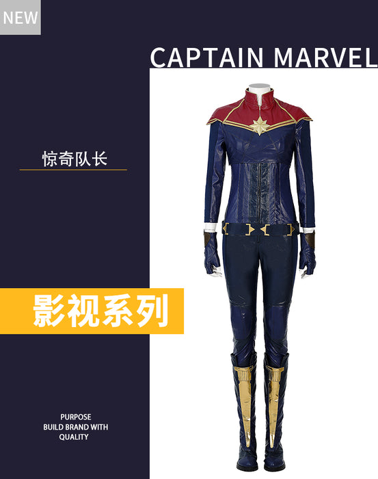 Marvel Comics Captain Marvel Cosplay Costume/Shoes