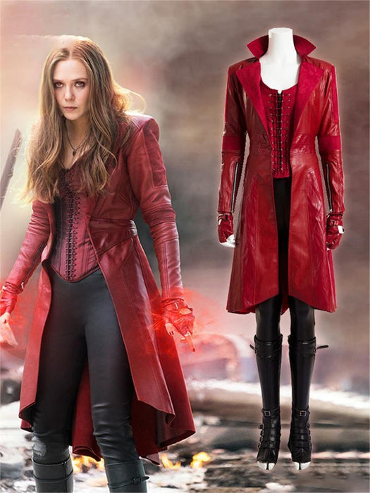 Marvel Comics Scarlet Witch Cosplay Costume/Shoes