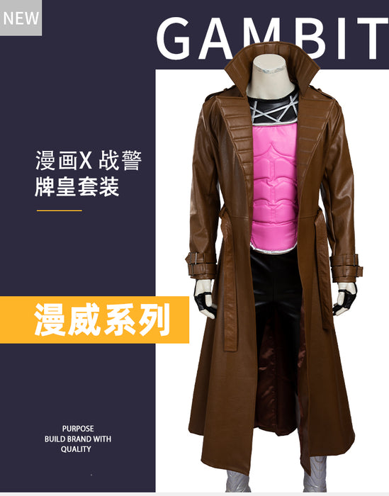 Marvel Comics X-MAN Gambit Cosplay Costume/Shoes