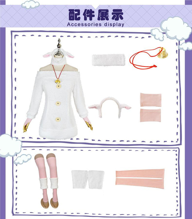 Re:Zero Starting Life in Another World Ram Rem Cosplay Costume（sheep）