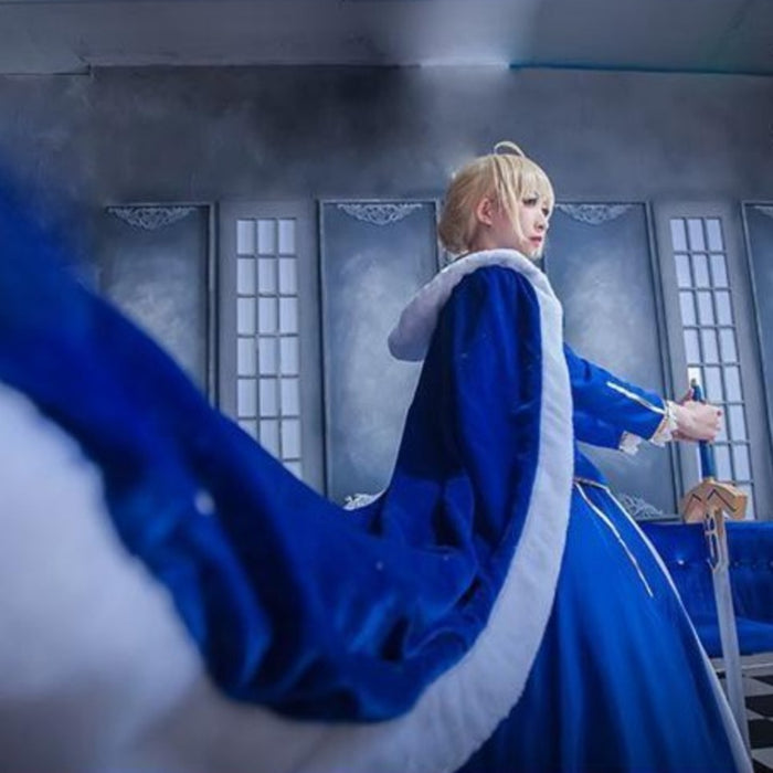 Fate/FGO Saber Altria Pendragon Cosplay Costume/Wig