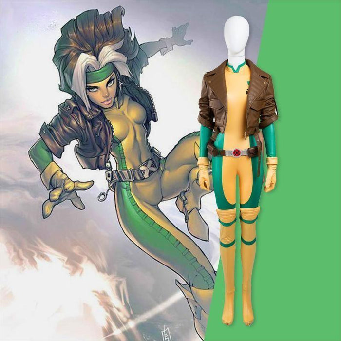 Marvel Comics X-MAN Rogue Cosplay Costume