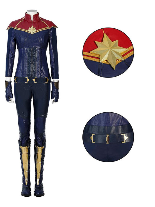 Marvel Comics Captain Marvel Cosplay Costume/Shoes