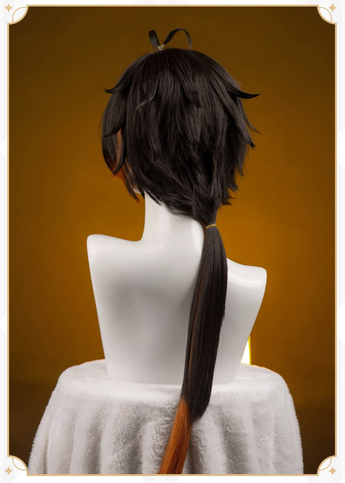 Genshin Impact Zhongli Cosplay Costume/Wig