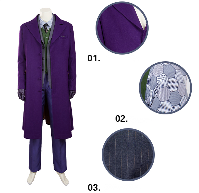 Detective Comics The Dark Knight Joker Cosplay Costume