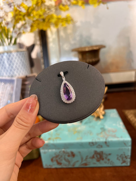 Natural amethyst necklace