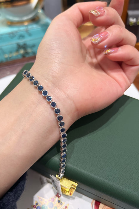 Natural sapphire bracelet series