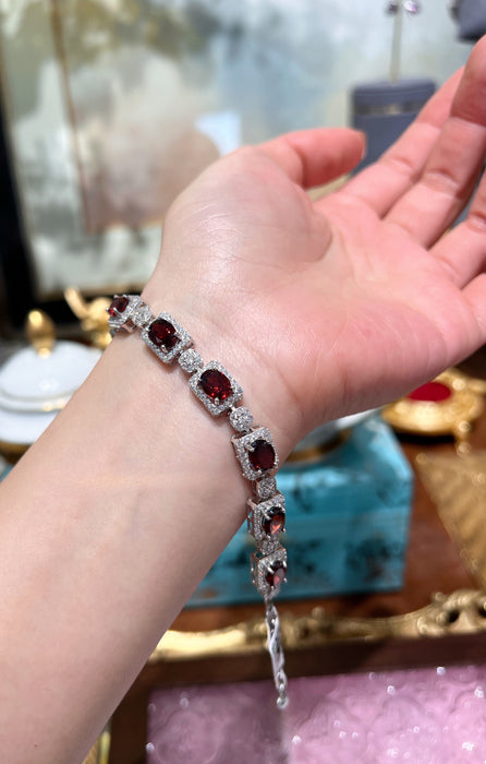 Natural Garnet Bracelet