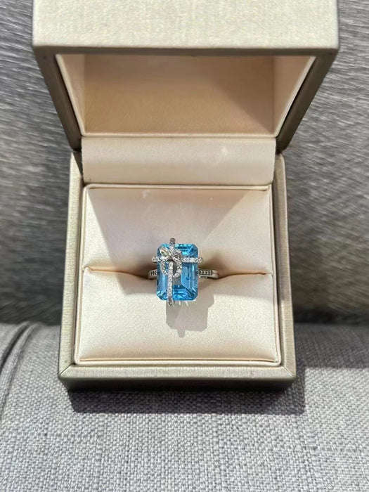 Natural Topaz ring