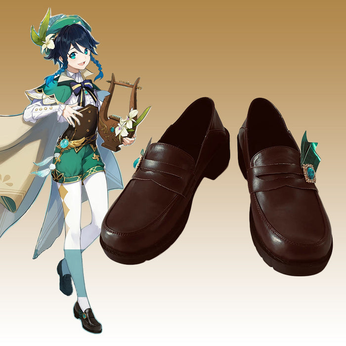 Genshin Impact Venti Cosplay Shoes